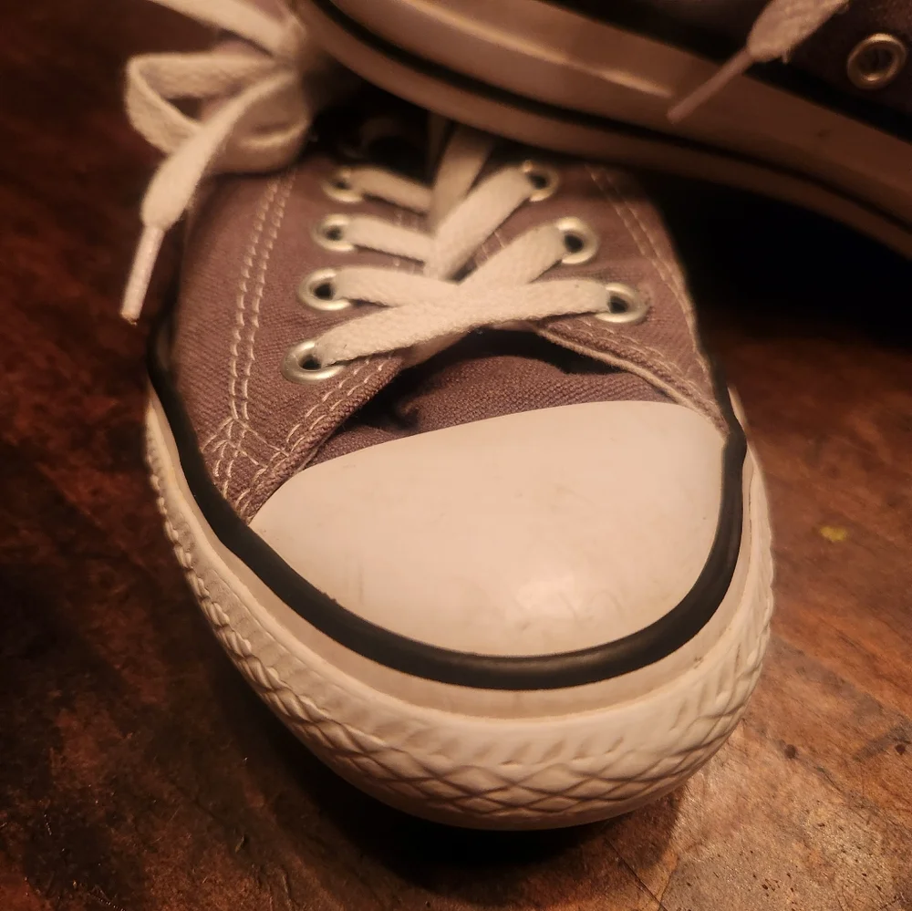 Gray Converse Sneakers - Picture 3 of 7